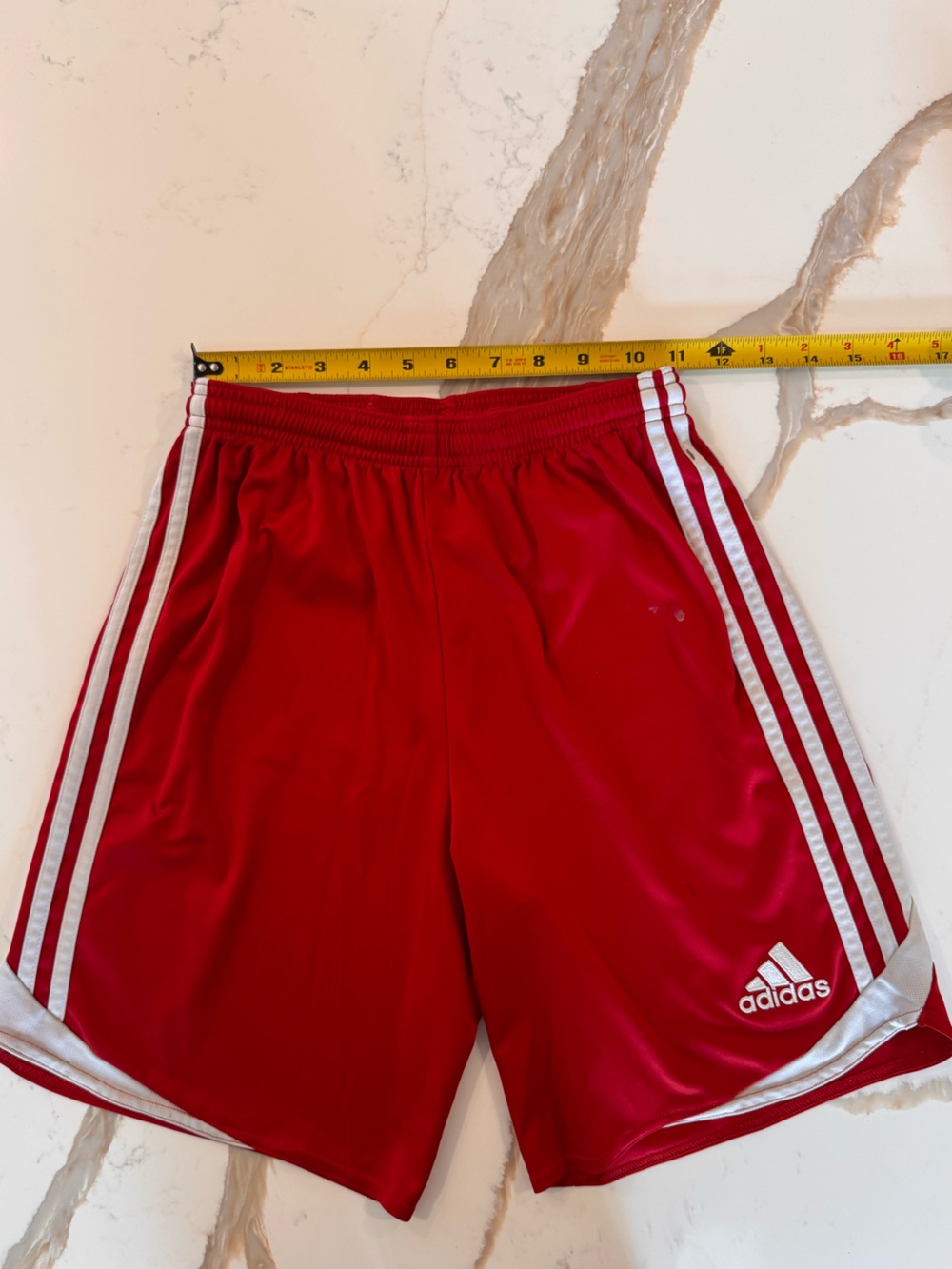 Adidas Climacool Youth Soccer Shorts Red White 3 Stripe Athletic